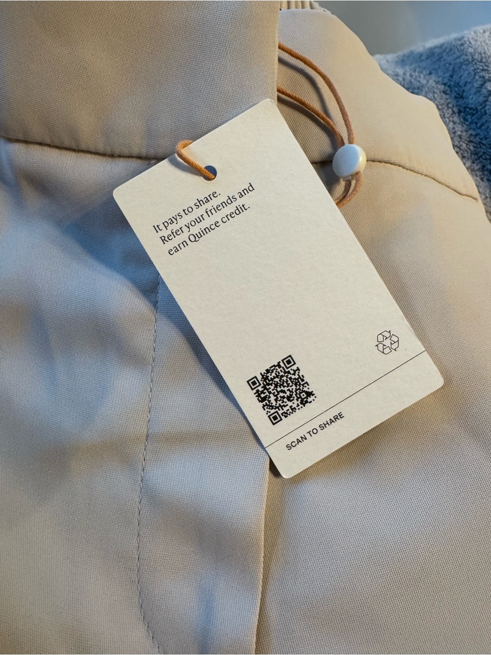 Quince Cream Tailored Stretch Crepe Ankle Pants size 4 NWT - Picture 7 of 10